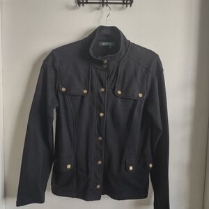 Black Button-Up Women's Jacket